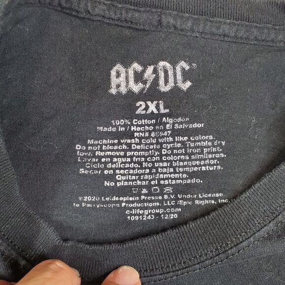 AC/DC and Nirvana Graphic Tees Bundle 2XL - Picture 12 of 14